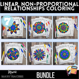 Linear, Non-Proportional Relationships Bundle - Color By Number