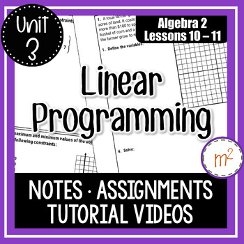 linear programming worksheet honors algebra 2