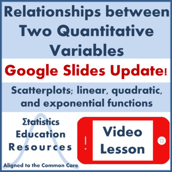 Preview of Linear, Quadratic, Exponential Functions; Scatterplots (Video) (Common Core)