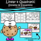 Solving Systems of Linear and Quadratic Equations Color by