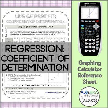 Preview of Linear, Quadratic, and Exponential and Coefficient of Determination | TI-84