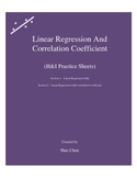 Linear Regression And Correlation Coefficient- H&I Practic