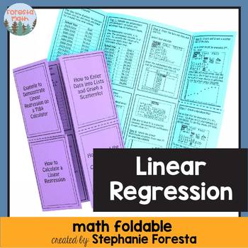 Preview of Linear Regression Foldable