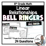 Linear Relationships - 8th Grade Math Bell Ringers