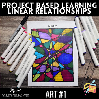 Preview of Linear Relationships Art #1 - Graphing Straight Lines - Project Based Learning