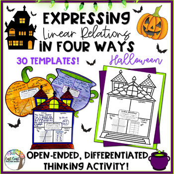 Preview of Linear Relationships Halloween Thinking Activity