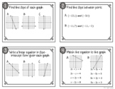 Linear Review Task Cards
