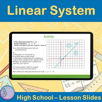 Preview of Linear System | High School Math PowerPoint Lesson Slides