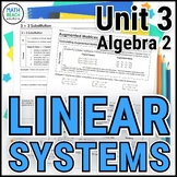 Linear Systems - Unit 3 - Texas Algebra 2 Curriculum