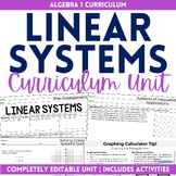 Linear Systems Unit Algebra 1 Curriculum