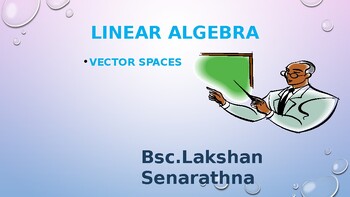 Preview of Linear algebra Vector space note