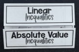 Linear and Absolute Value Inequalities - Editable Algebra 