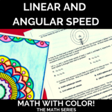 Linear and Angular Speed Math with Color