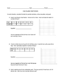 Linear equation word problems table and graph