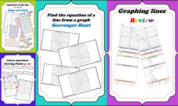 Preview of Linear equations and graphs BUNDLE