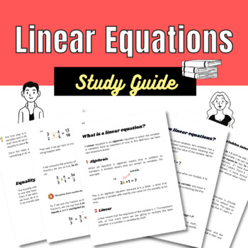 Preview of Linear equations - study guide