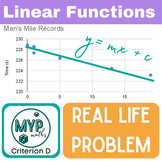 Linear functions real life problem (IB MYP Criterion D)