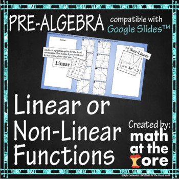 Preview of Linear or Non-Linear Functions for Google Slides™