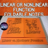 Linear or Nonlinear Functions Foldable Notes