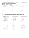 Linear versus Exponential Homework