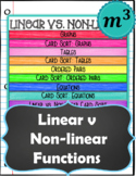 Linear vs Non-Linear Functions DIGITAL notes & 2 Quizzes (GOOGLE)