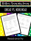 Linear vs. Non-Linear Graphs and Expressions Read-and-Try