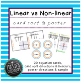 Linear vs Nonlinear activities: card sort & poster