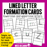 Lined Letter Formation Cards for Structured Literacy Lessons