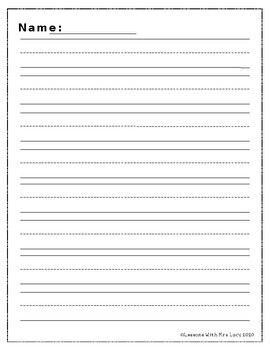 Lined Paper by Lessons with Mrs Lacy | TPT