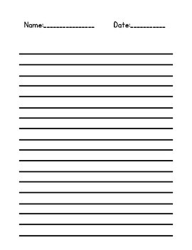 Lined Paper--ALL GRADES by Elementary with an Edge | TPT