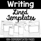 Lined Paper, Draw & Write Graphic Organizers