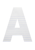Lined Paper Print | A-Z 0-9 Decor | Printable Bulletin Boa