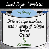 Lined Paper Writing Templates