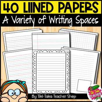FREE Lined Paper, Teaching Essentials