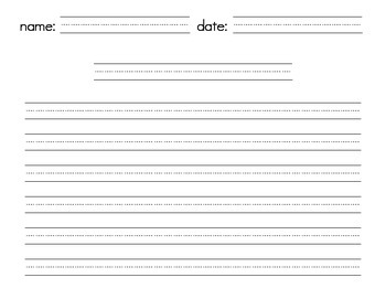 Lined Papers / Writing Template - Landscape by Connor Jeon | TPT