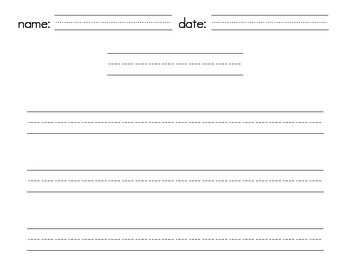 Lined Papers / Writing Template - Landscape by Connor Jeon | TPT