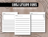 Lined Writing Pages