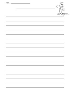 Lined Writing Paper by Anna Navarre | TPT