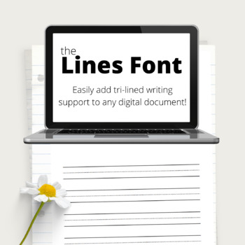 Preview of Handwriting Paper FONT!