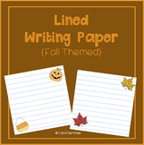 Lined Writing Paper {Fall Themed}