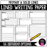 Lined Writing Paper - Primary Lined Paper - Handwriting Practice