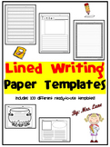 Lined Writing Paper Templates (Includes 100 Different Choices!)
