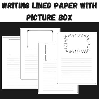 Preview of Lined Writing Paper With Picture Box