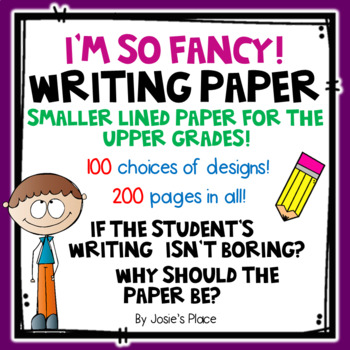 Preview of Lined Writing Paper for the Upper Grades