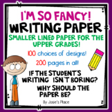 Lined Writing Paper for the Upper Grades