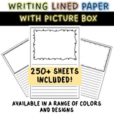 Lined Writing Paper with Box/ BUNDLE
