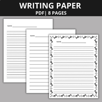 Draw and Write Handwriting Practice Sheet for K-2 - Shaydesignstudio