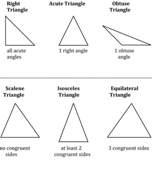Preview of Lines, Angles, and Triangles 5th grade