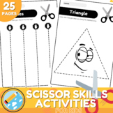 Scissor Skills Activities for Kids - Shapes Cutting Practi