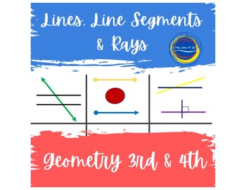 Preview of 3rd and 4th Grade Lines, Line Segments and Rays Geometry Florida B.E.S.T. Lesson